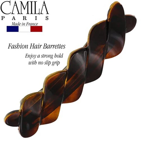 3.5 Inch French Hair Barrette Clip, Automatic Clasp, Strong Hold Grip
